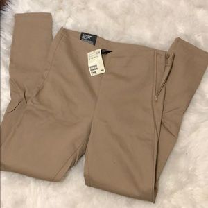 Tan Skinny High Waisted Dress Pants